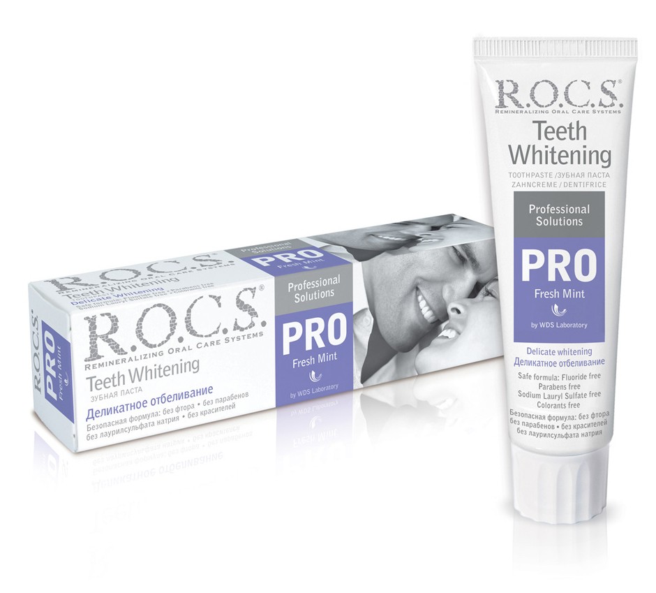 Зубная паста R.O.C.S. PRO Деликатное отбеливание, 100 мл