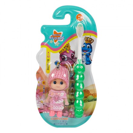 Детская зубная щётка Corlyse Kids Doll NO.305 с игрушкой