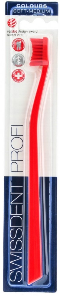 Зубная щетка SwissDent Profi Colours Soft-Medium