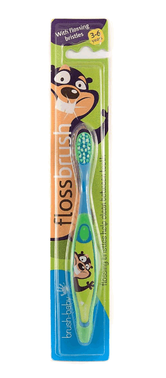 Детская зубная щётка Brush-Baby FlossBrush BRB066 (от 3 до 6 лет)