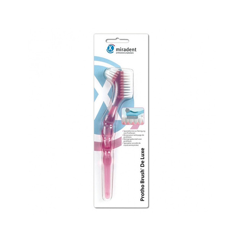 Зубная щётка Miradent для съемных протезов (розовая)