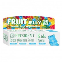 Зубная паста PresiDENT Kids вкус Мармелада от 3 до 6 лет, 50 мл