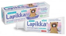 Зубная паста Lapikka Kids молочный пудинг с кальцием для детей от 3 лет, 45 гр