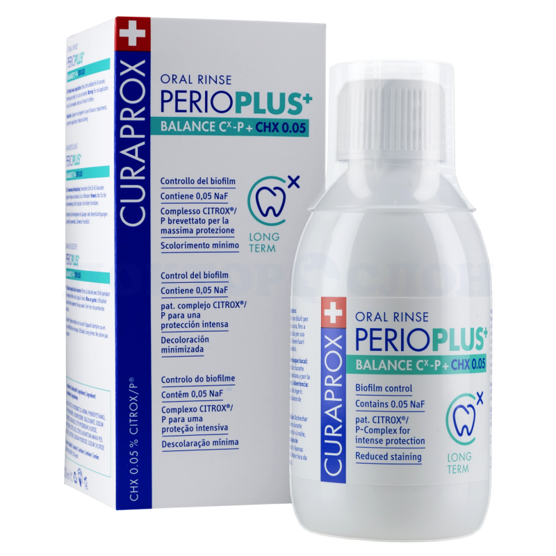 Ополаскиватель CURAPROX Perio Plus Balance c хлоргексидином 0,05%, 200 мл