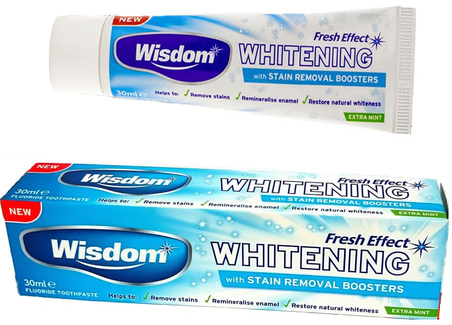 Зубная паста Wisdom Fresh Effect Whitening, 30 мл