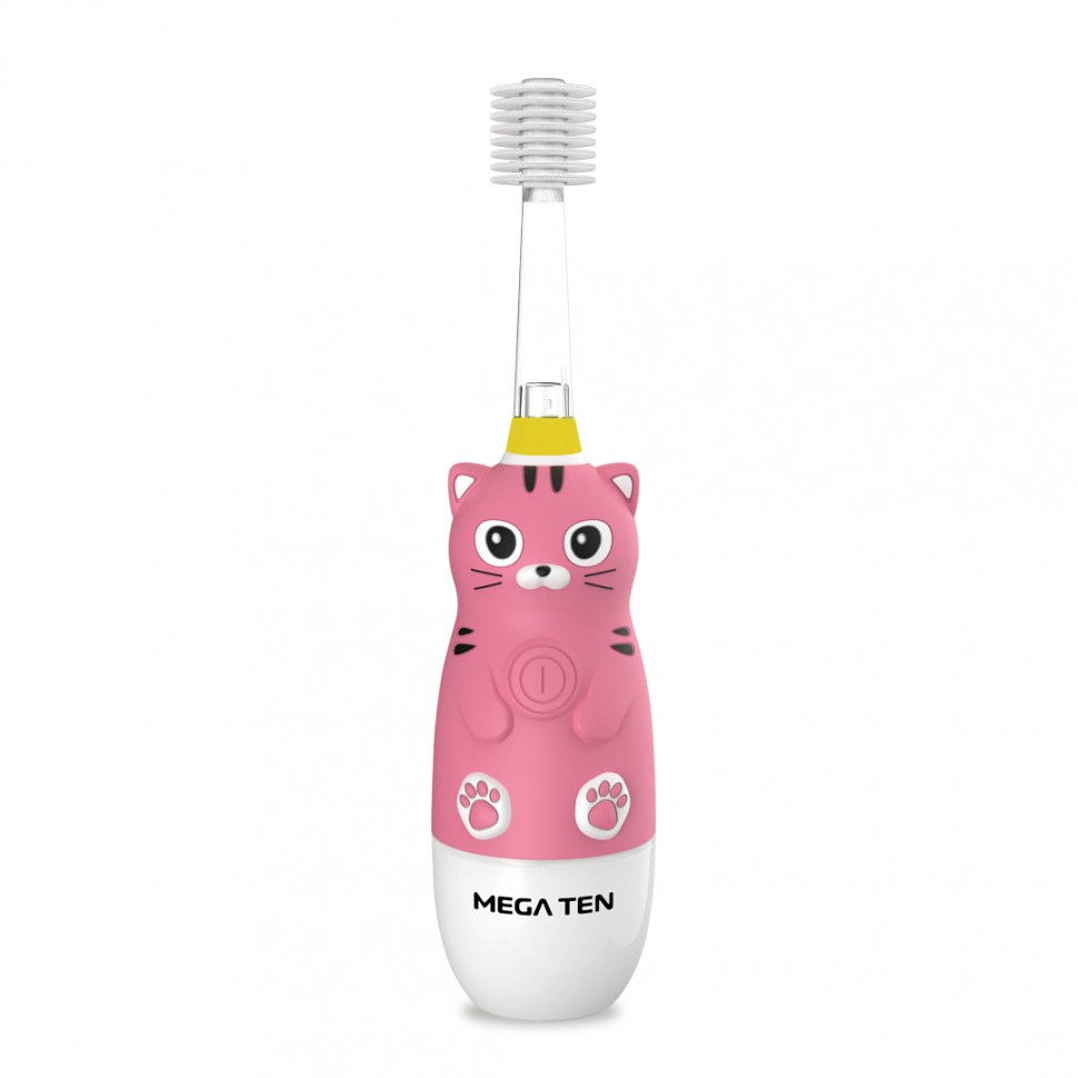 Электрическая детская зубная щётка Megaten Kids Sonic «Котёнок» (от 3 лет)