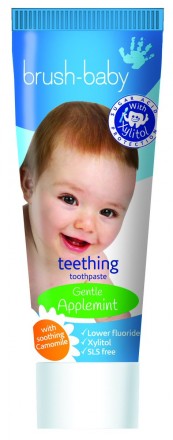 Зубная паста для прорезывающихся зубов Brush Baby 0-2, 50 мл