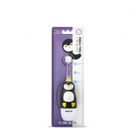 Электрическая детская зубная щётка Megaten Kids Sonic «Пингвинёнок» (от 3 лет)