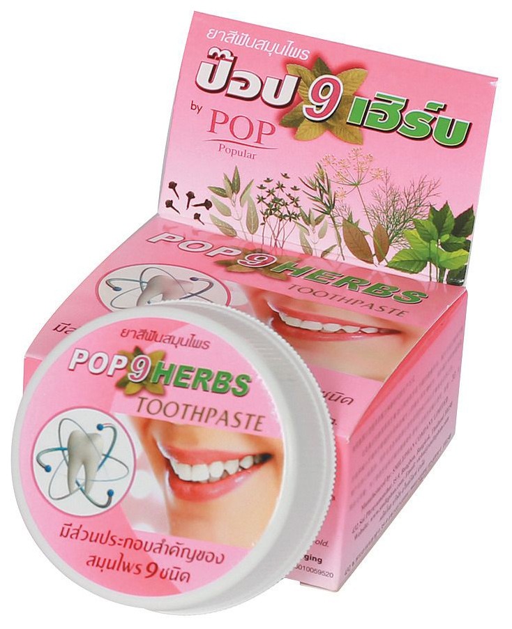 Зубная паста Twin Lotus POP 9 Herbs (9 трав) растительная, 30 г