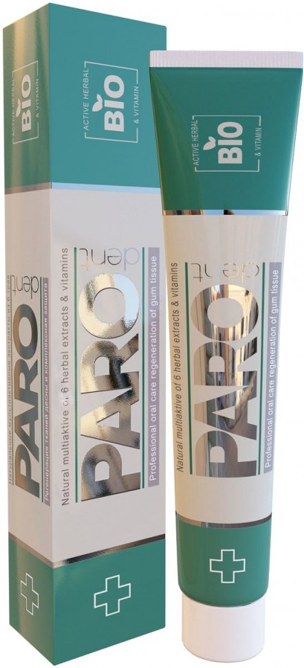 Зубная паста Paro Dent BIO с экстрактами 6 трав , 75 мл