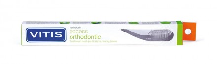 Зубная щетка Dentaid Vitis Orthodonic access в твердой упаковке