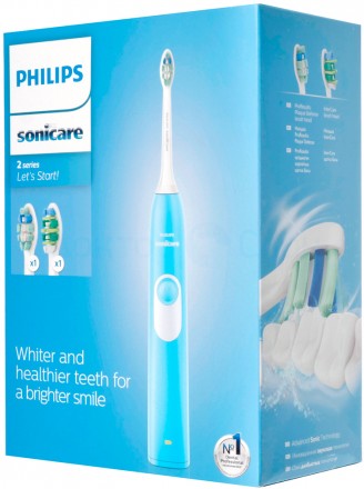 Звуковая электрическая зубная щётка Philips Sonicare 2 Series Plaque Control HX6212/87