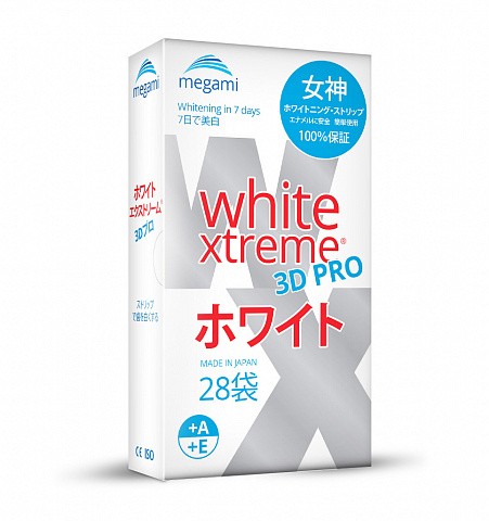 Отбеливающие полоски Megami White Xtreme 3D PRO, 28шт