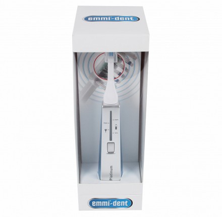 Ультразвуковая электрическая зубная щётка Emmi-Dent 6 Platinum (синяя)