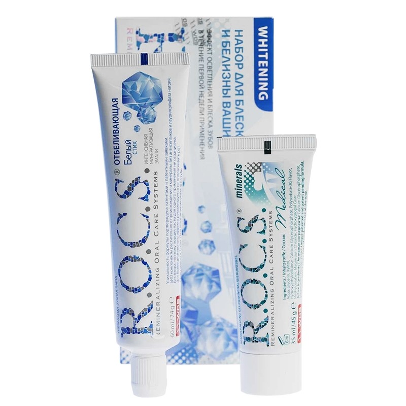 Набор R.O.C.S. для блеска и белизны ваших зубов